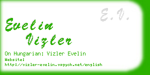 evelin vizler business card